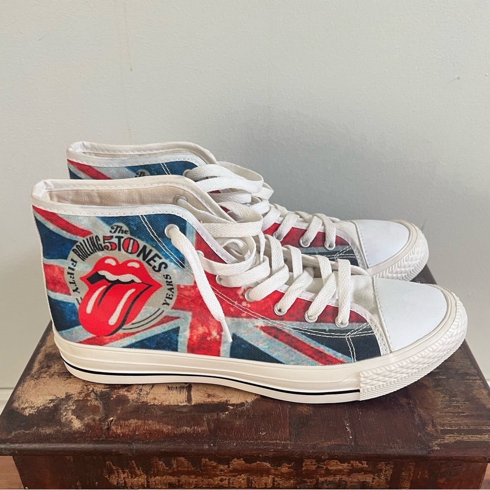 Rolling Stones High-Top Sneakers
